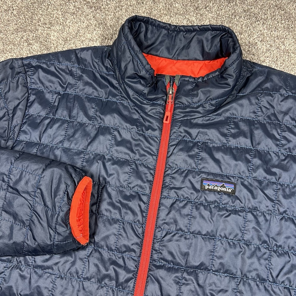 Patagonia Nano Puffer Jacket Mens Size Large Blue Quilted Packable Insulated